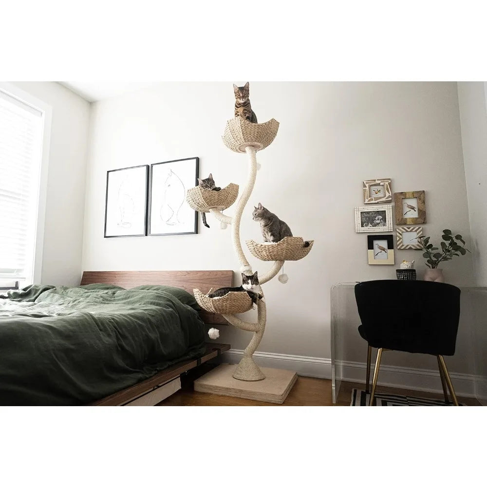 73" Tall Modern Cat Tree